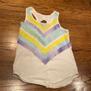 Ivivva chevron girls tank top